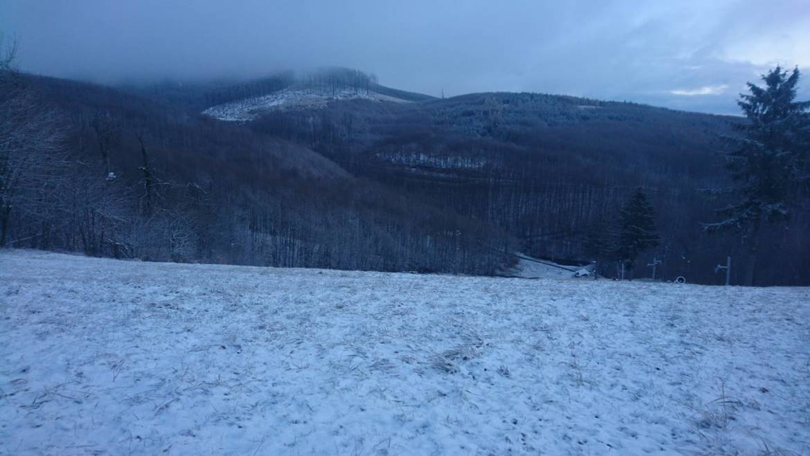 The return of winter in the Little Carpathians.